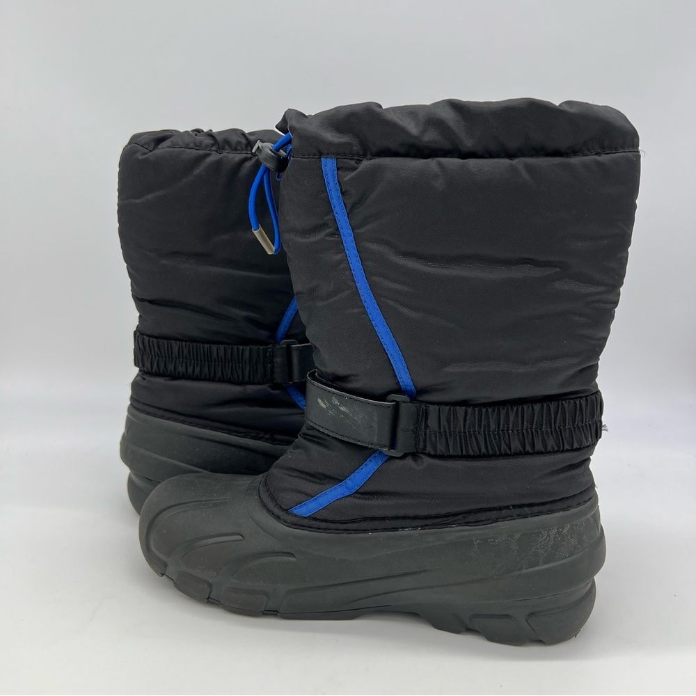 Sorel Flurry NY1810-010 Insulated Lined Black/Blue Snow Winter Boots Size 6 - Picture 15 of 16